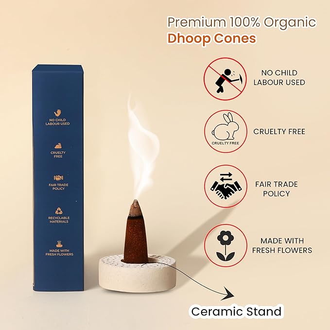 Fresh Flower Dhoop Cone - View 6